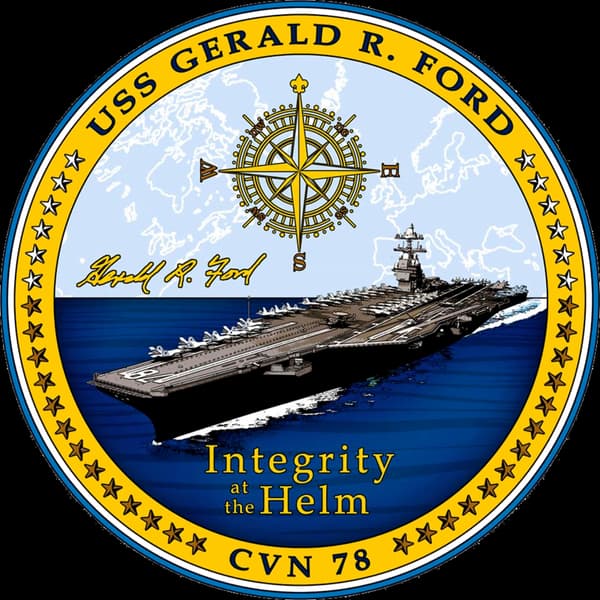 Le patch de l'USS Gerald R. Ford.