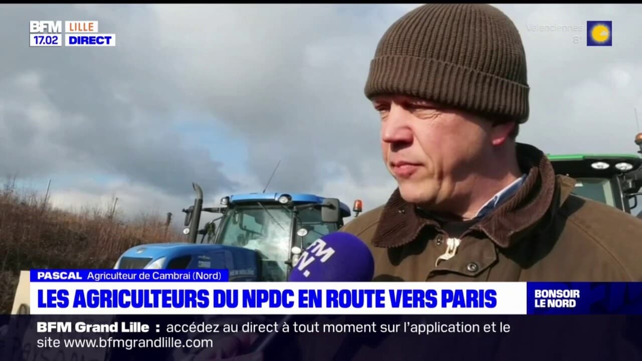 Les agriculteurs du Nord-Pas-de-Calais en route vers Paris